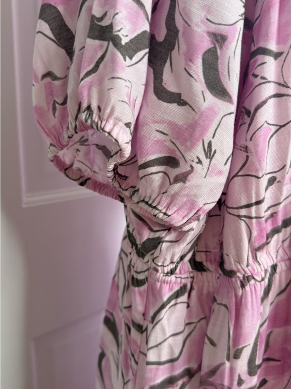 Nine West Pink and White Floral Maxi Dress - Picture 3 of 8